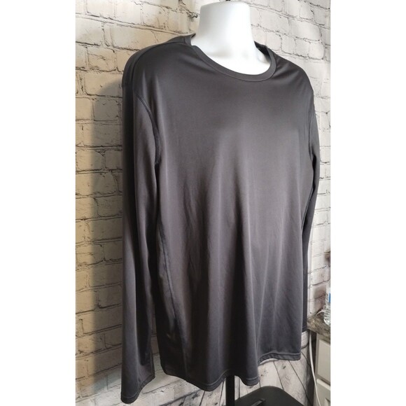 Tek Gear DryTek Men’s Grey Long Sleeve Performance T-Shirt XXL - Picture 3 of 6